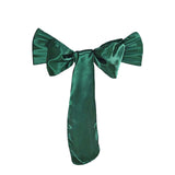 5 pack | 6" x 106" Hunter Emerald Green Satin Chair Sash