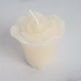 12 Pack | 1inch Ivory Mini Rose Flower Floating Candles Wedding Vase Fillers