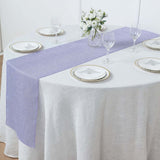 14x108inch Lavender Lilac Boho Chic Rustic Faux Jute Linen Table Runner