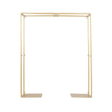 48inch Tall Gold Adjustable Over The Table Metal Flower Arch Frame Stand#whtbkgd