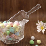 6 Pack - 6inch Clear Plastic Scoop, Candy Scooper, Popcorn Scoop Spoon