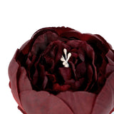 10 Pack | 3inch Burgundy Artificial Silk DIY Craft Peony Flower Heads