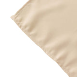 90" Beige Premium Polyester Round Tablecloth - 220GSM