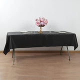 Black Plastic Tablecloth Roll in A Cut-to-Size Box with Slide Cutter, Cuts Up to 36 Rectangle 8 Feet