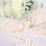 1000 Pack | Blush / Rose Gold 10mm Faux Craft Pearl Beads, DIY Vase Filler
