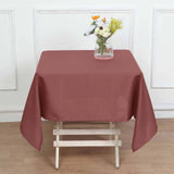 Cinnamon Rose Polyester Square Tablecloth 54"x54"