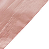 132inch Dusty Rose Accordion Crinkle Taffeta Seamless Round Tablecloth