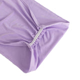 5 Pack Lavender Lilac Wide Ruffled Fitted Spandex Chair Sash Band 