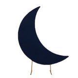 6.5ft Navy Blue Spandex Crescent Moon Chiara Backdrop Stand Cover, Custom Stretch Fitted#whtbkgd