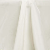 72"x120" Ivory Polyester Rectangle Tablecloth, Reusable Linen Tablecloth