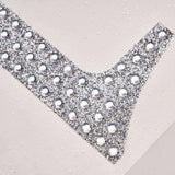 6inch Silver Decorative Rhinestone Number Stickers DIY Crafts - 6