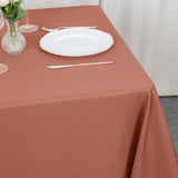 70" Terracotta (Rust) Premium Polyester Square Tablecloth - 220GSM