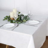 50inch x108inch White Airlaid Paper Tablecloth, Soft Linen-Feel Disposable Rectangle Tablecloth