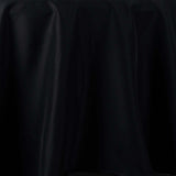 108" Black Premium Polyester Round Tablecloth - 220GSM#whtbkgd