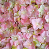 11 Sq ft. | Pink / Cream UV Protected Hydrangea Flower Wall Mat Backdrop