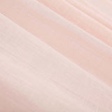 Handmade Blush Faux Linen Curtains 52x64 inches Curtain Panels With Chrome Grommets - Rose Gold