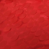 8ftx8ft Red 3D Leaf Petal Taffeta Fabric Event Curtain Drapery, Photo Backdrop Panel