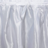 White Table Skirt / Satin - 14'#whtbkgd