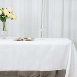 54"x96" White Premium Polyester Rectangle Tablecloth - 220GSM