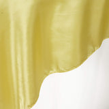 72" x 72" Yellow Satin Square Tablecloth Overlay