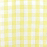 Buffalo Plaid Table Runner | Yellow / White | Gingham Polyester Checkered Table Runner#whtbkgd