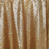 60"x126" Gold Premium Sequin Rectangle Tablecloth