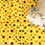 11 Sq ft. | Artificial Sunflower Wall Mat Backdrop, Flower Wall Decor