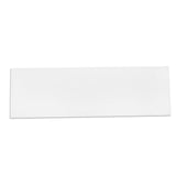 Set of 4 | White Acrylic DIY Sign Board Plexiglass Sheets, Rectangular Side Plates