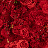 8ftx8ft Roll Up Flower Backdrop for Arch Stand, Red with Fabric Backing - Artificial#whtbkgd