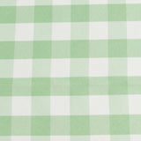 90" White Sage Green Buffalo Plaid Round Tablecloth, Gingham Polyester Checkered Tablecloth#whtbkgd