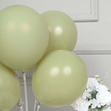 25 Pack | 12Inch Matte Pastel Olive Green Helium/Air Latex Party Balloons