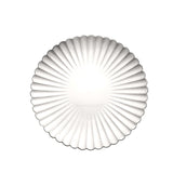 6 Pack | 13inch Silver Scalloped Shell Pattern Plastic Charger Plates#whtbkgd