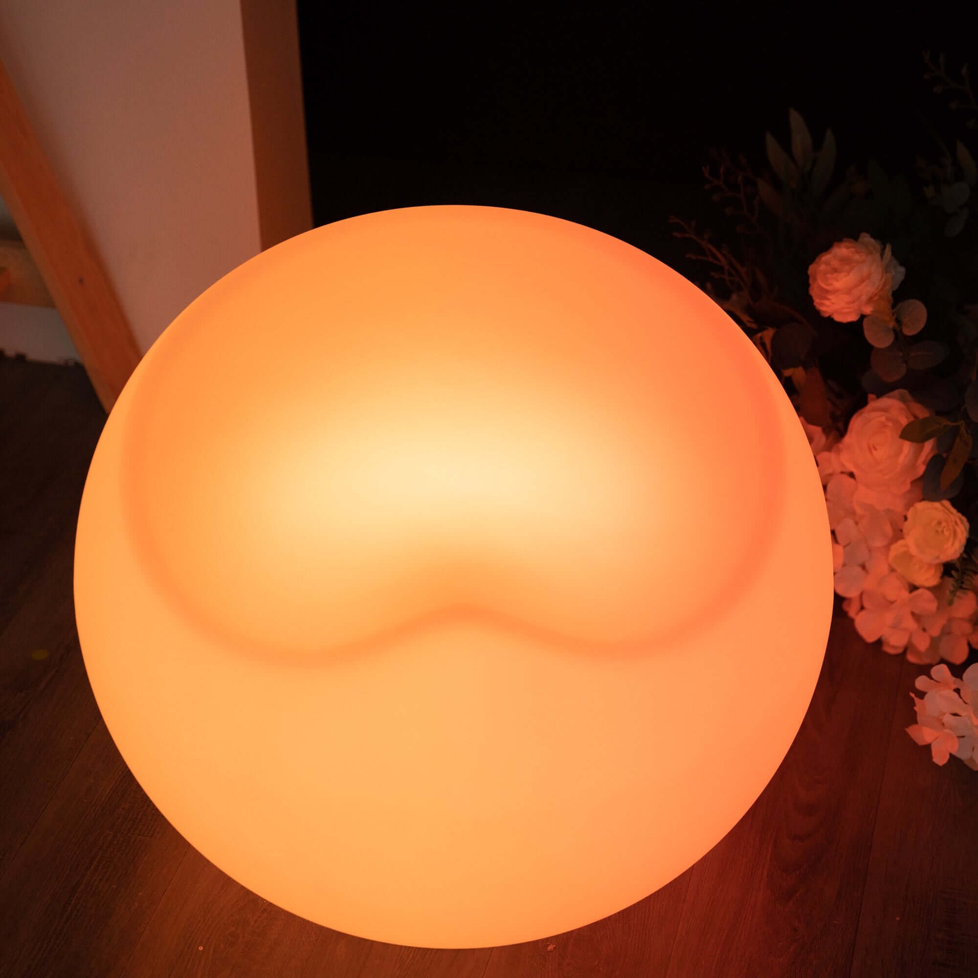 Color Changing LED Light Up Saucer Chair Furniture Stool, Rechargeable Cordless Waterproof with Accessory Bag