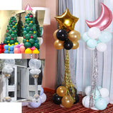 2 Pack White Balloon Column Stand Kit, 8ft Balloon Towers