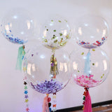 10 Pack | 16inch Clear Fully Transparent PVC Helium/Air Bubble Balloons