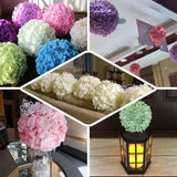 4 Pack | 7inch White Artificial Silk Hydrangea Kissing Flower Balls