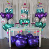 2 Pack | 18inch 4D Lavender Lilac Sphere Mylar Foil Helium or Air Balloons