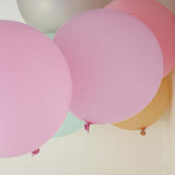 2 Pack | 32inches Large Matte Pastel Pink Helium/Air Premium Latex Balloons