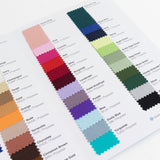 Polyester Fabric Sample Book - 35 Colors, High-Quality Swatches for Upholstery, Sewing and Craft