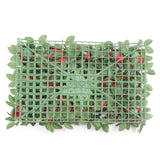 3 Sq ft. | Easy-Install Red Silk Rose Flower Mat Wall Panel Backdrop