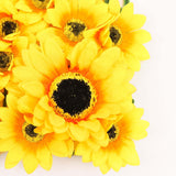 11 Sq ft. | Artificial Sunflower Wall Mat Backdrop, Flower Wall Decor