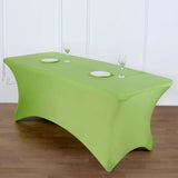 6ft Apple Green Spandex Stretch Fitted Rectangular Tablecloth