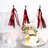 Pre-Tied Metallic Foil Fringe Tassel Garland, Tinsel Curtain for Photo Backdrop Party Decoration