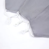 2 Ply Silver Ultra Soft 100% Organic Cotton Face Masks, Reusable Fabric Masks With Soft Ear Loops