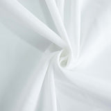 90"x90" White Premium Polyester Square Tablecloth - 220GSM#whtbkgd