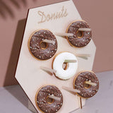 13Inch | Donut Bar Wall Display Stand Hexagonal Detachable Board Dessert Holder