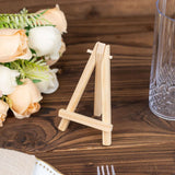 10 Pack | 5inch Natural Mini Rustic Place Card Table Number Holders