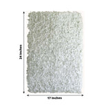 11 Sq ft. | White UV Protected Hydrangea Flower Wall Mat Backdrop - 4 Artificial Panels