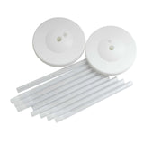 2 Pack White Balloon Column Stand Kit, 5ft Balloon Towers