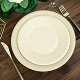 50 Pack | 8inch Natural Biodegradable Bagasse Salad Plates